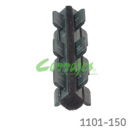 Conector fieltro negro cuatro lados para panel plástico