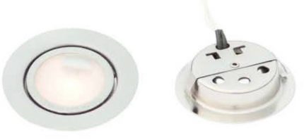 Lamp/halogeno redonda met para emb panel 19 mm 12v/20w