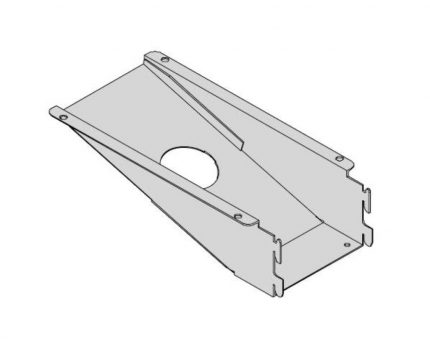Soporte terminal para travesaño antracita
