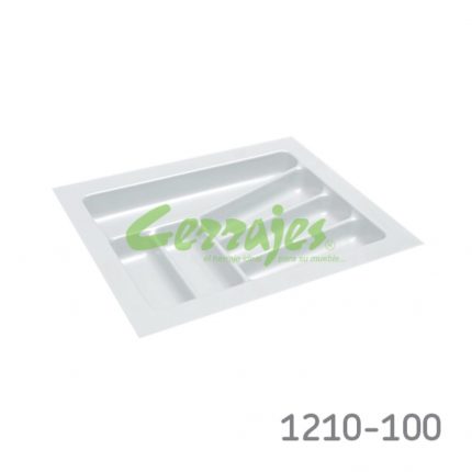 Organizador para cajón cubertero Cerrajes 400 mm Blanco