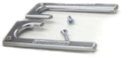 Par de cubiertas para jaladera Rincomatic "Syma 50" Gris Plata mate