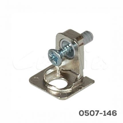 Ménsula de soporte para entrepaño Italiana Ferramenta "PK2" H=18,3mm niquelado con taquete 5mm