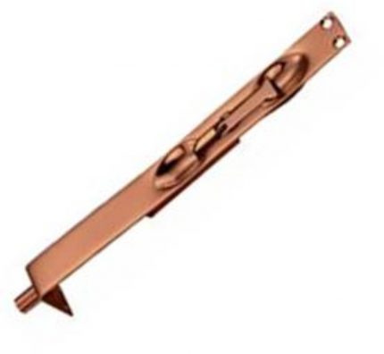 Pasador de embutir con gancho de 305 mm cobre ant