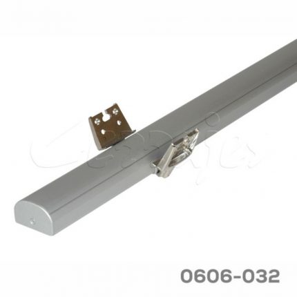 Sistema articulado para puerta de esquina Rincomatic "Rincoplus40" H=697mm Anodizado Gris Plata