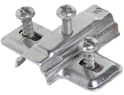 Base para bisagra FGV "Mini" taquete Ø=5mm niquelada H=4mm