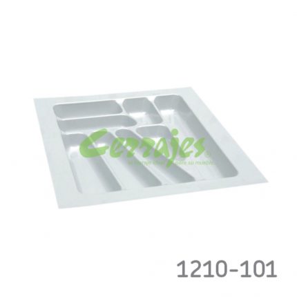 Organizador para cajón cubertero Cerrajes 500 mm Blanco