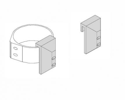 Juego de soporte frontal para panel galatea (2pz) neg