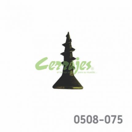 Tornillo para bisagra americana #6 x1/2" (12,7 mm) PH2 Latón antiguo con punta
