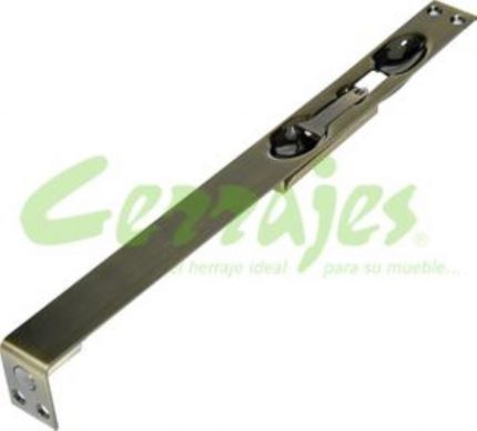 Pasador de embutir con gancho 254 mm bronce antiguo