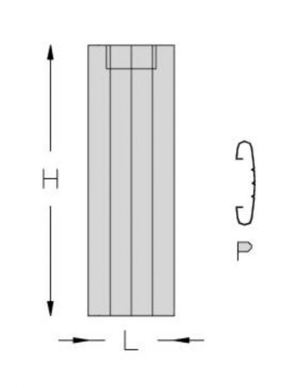 Forro gea h 553 mm antracita