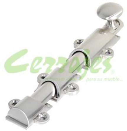 Pasador zamak acabado níquel satinado 152 mm