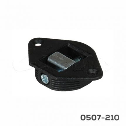 Colgador p/espejo Italiana Ferramenta Ø=35mm p/16mm gris c/ajuste, c/tornillo/gancho y taquete Ø=8mm