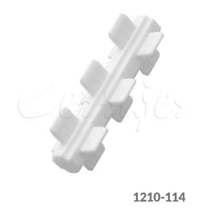 Conector para panel divisor cuatro lados Cerrajes Poliestireno blanco