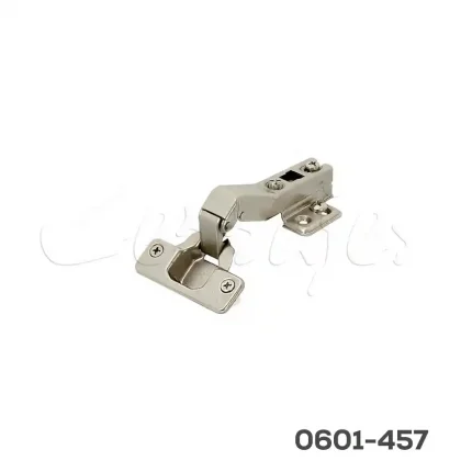 Bisagra puerta en ángulo Cerrajes "Reforzada" Ø=35mm cuello 45° 48x6mm 110° Taquete Ø=10mm niquelada